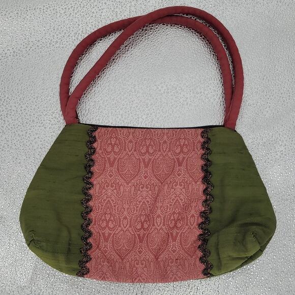 Paint the Lily Tapestry Fabric Bag Regency Retro Costume Renaissance‎ Festival - Picture 1 of 7